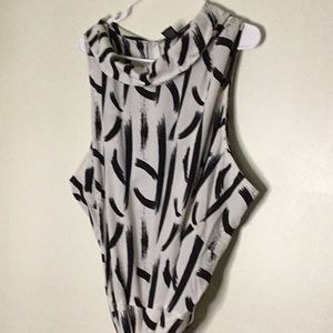 Black and white jumpsuit